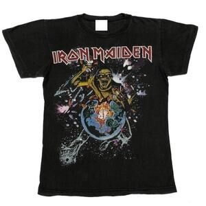 Iron Maiden 1983 World Piece Tour Heavy Metal Fan Graphic T Shirt